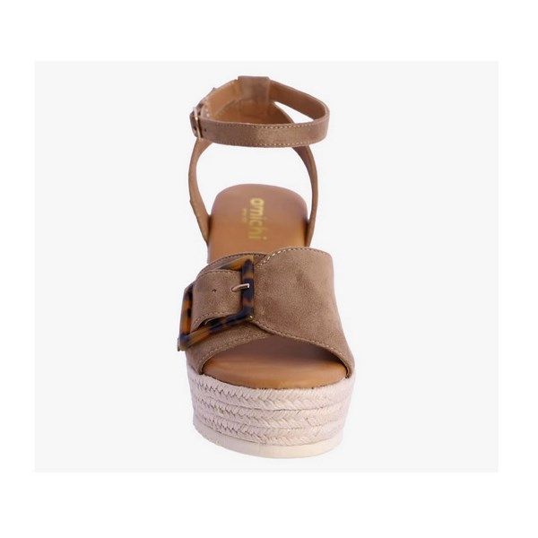 Sandalias de cuña AMICHI Rocío de antelina - Imagen 5