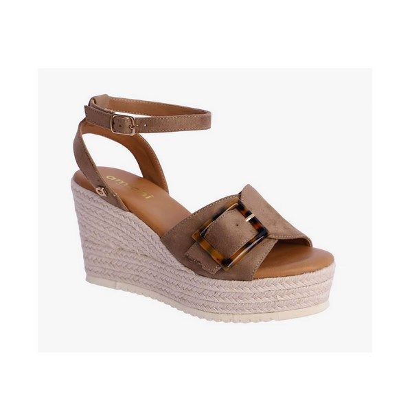 Sandalias de cuña AMICHI Rocío de antelina - Imagen 2