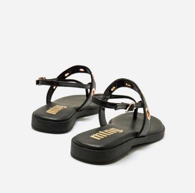 Sandalias planas Mustang Alysa negro - Imagen 3