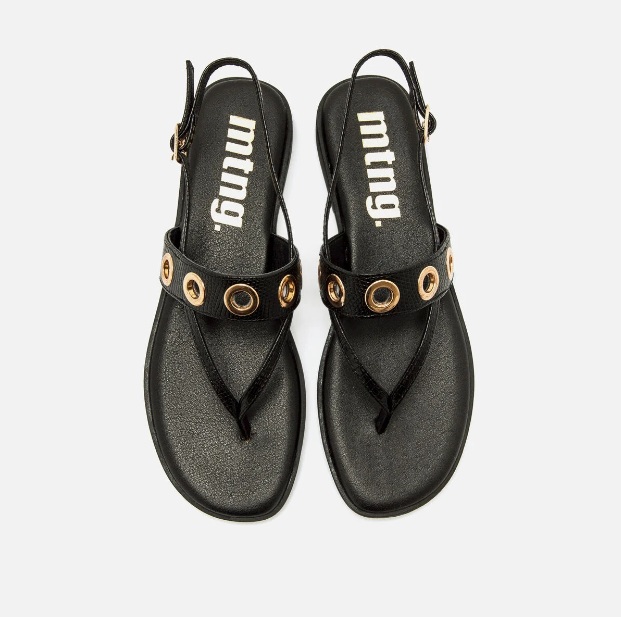 Sandalias planas Mustang Alysa negro - Imagen 6