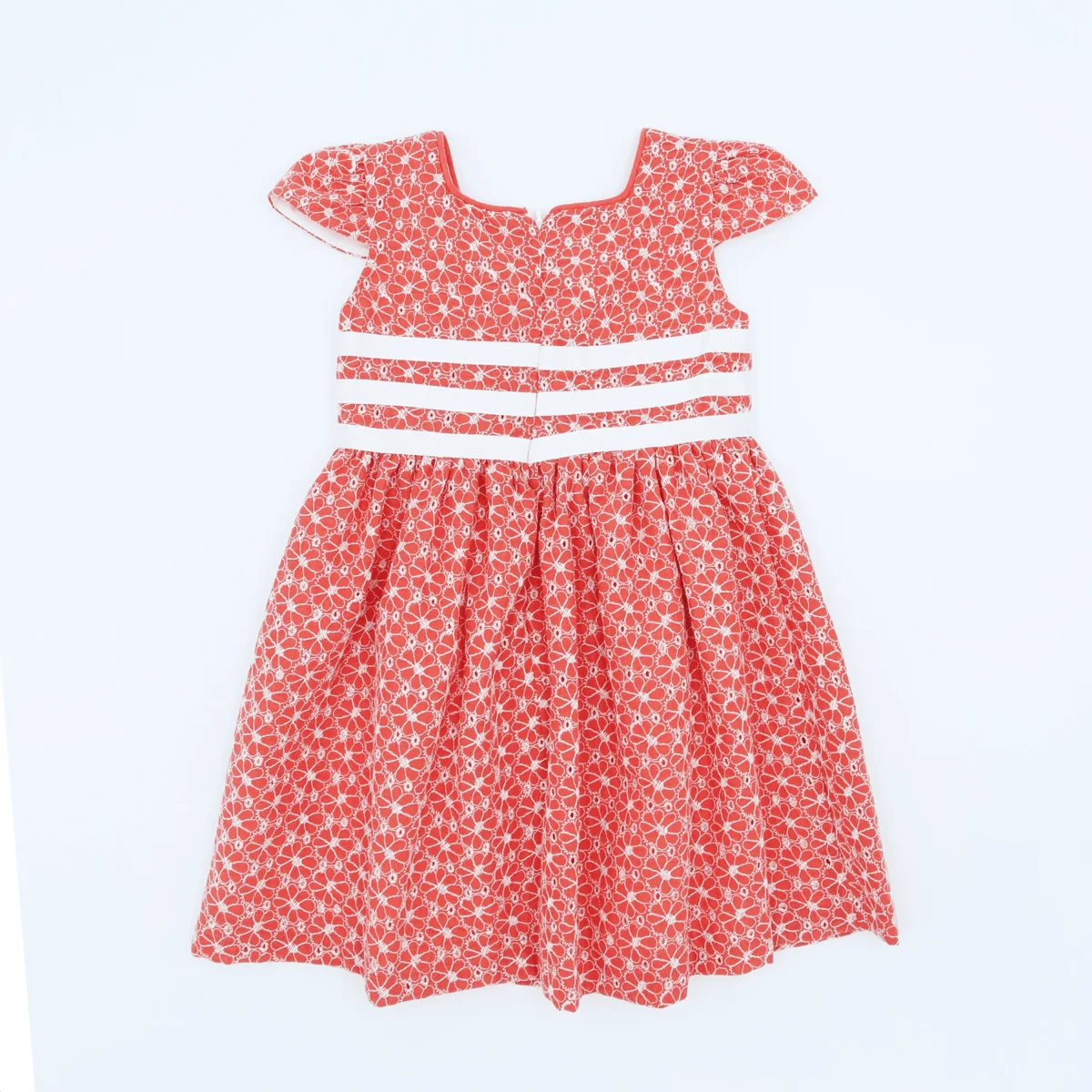 Vestido detalles coral niña