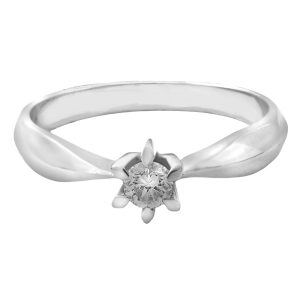 Anillo solitario 0.26kt