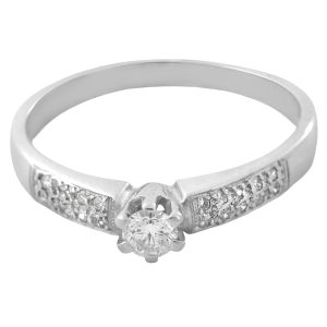 Anillo solitario compromiso