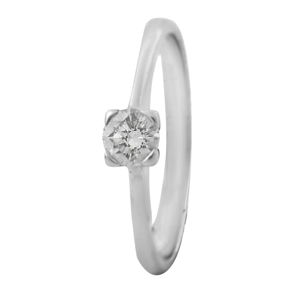Anillo solitario 4 garras diamante 0.25 cts - Imagen 3