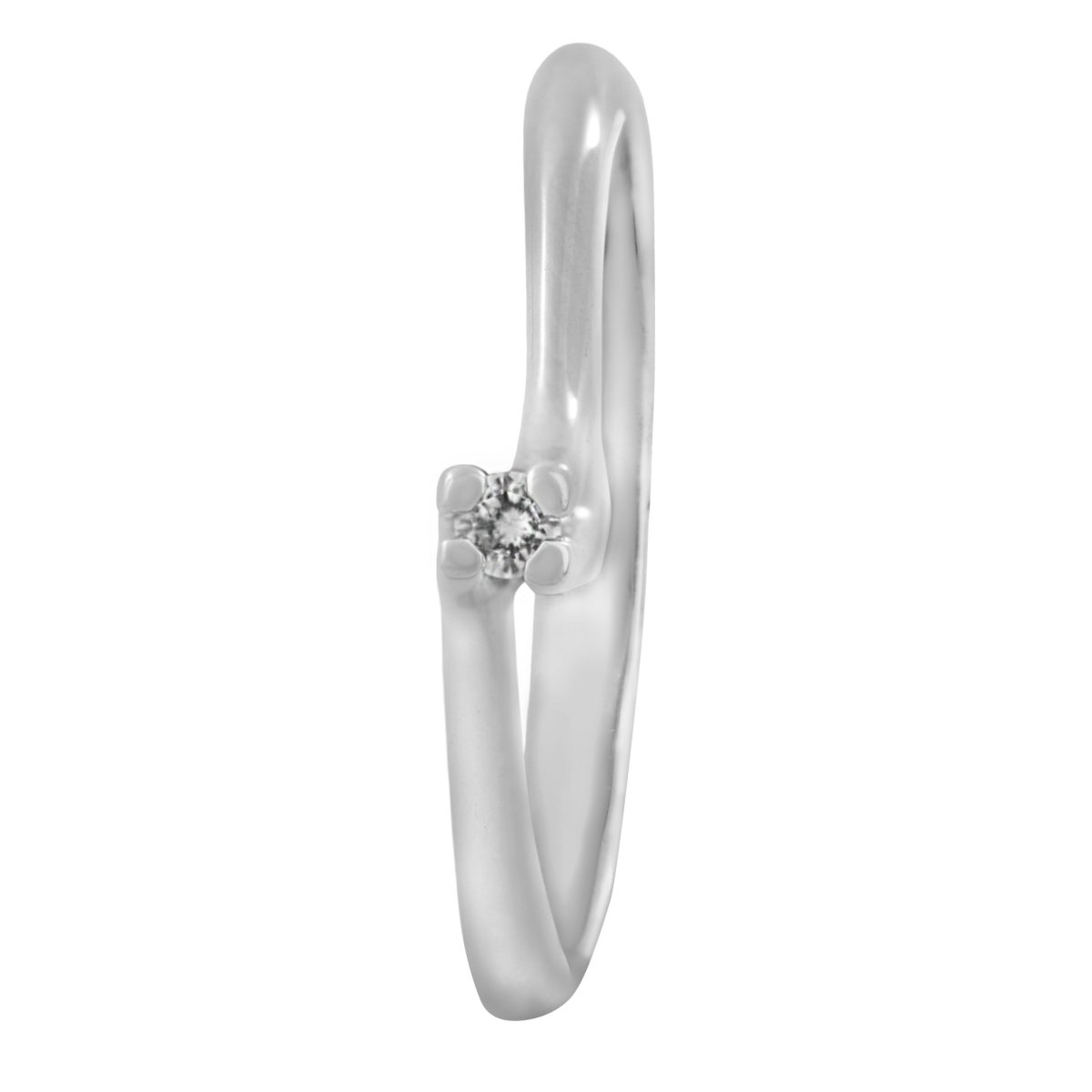 Anillo solitario diamante 0.03 cts - Imagen 3