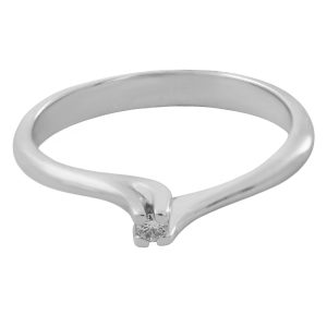 Anillo solitario diamante 0.03 cts