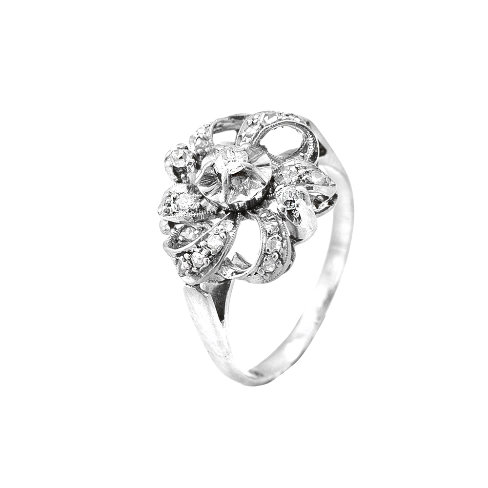 Sortija Vintage flor Art Deco