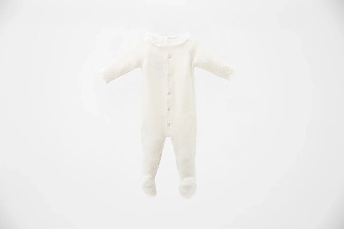 Pelele crudo de punto tricot recién nacido | Dr. Kid by Charanga - Imagen 4