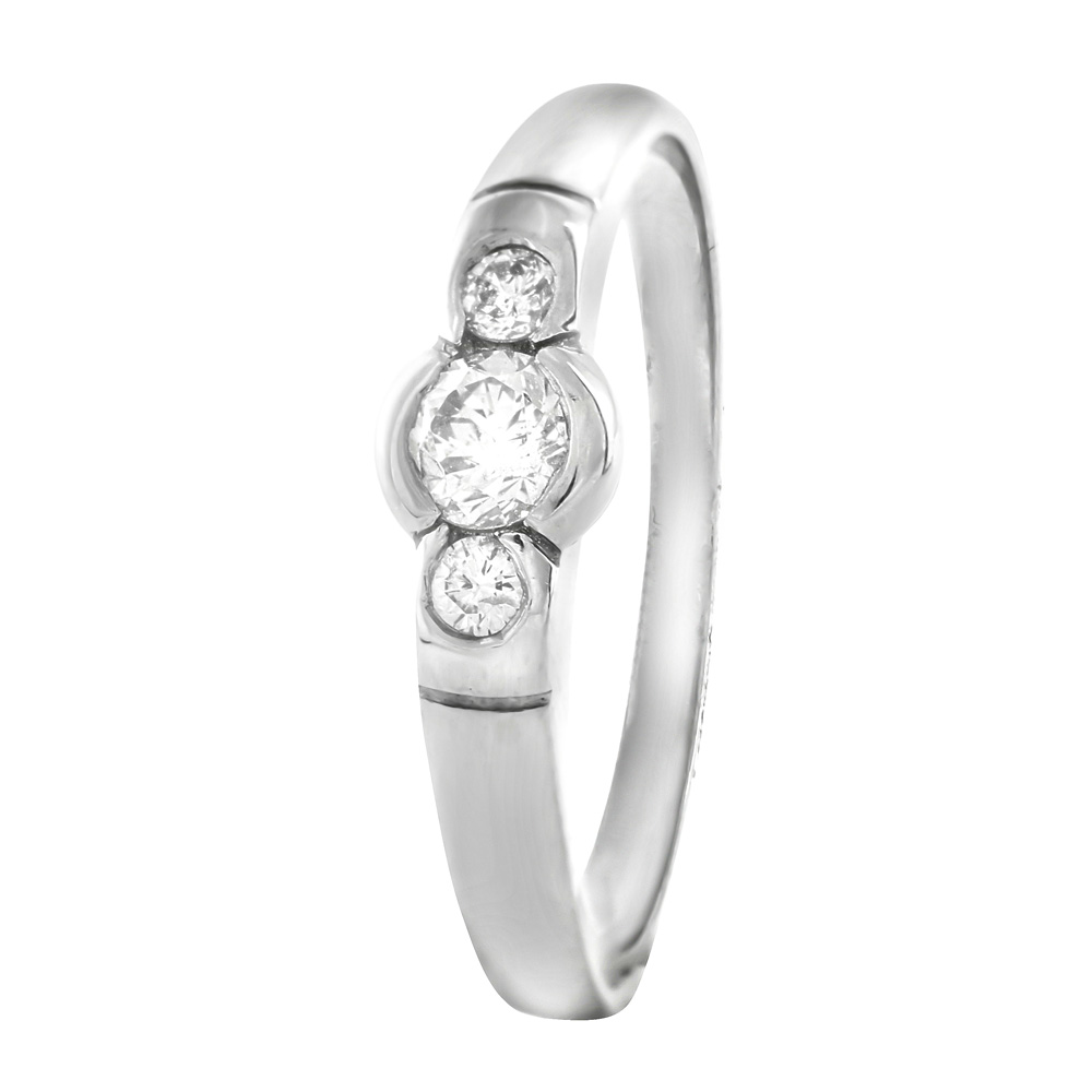 Anillo tresillo diamantes - Imagen 3