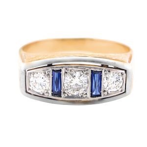 Anillo tresillo vintage finales S.XIX