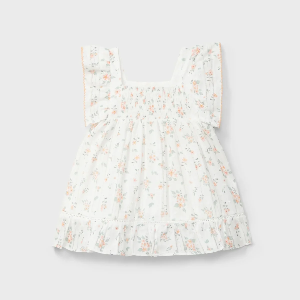 Vestido floral plumeti recién nacida | Dr. Kid by Charanga - Imagen 2