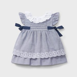 Vestido marino lazos y cuello recién nacida | Dr. Kid by Charanga