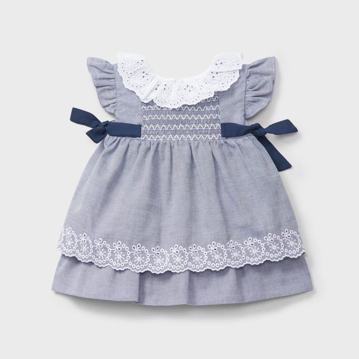 Vestido marino lazos y cuello recién nacida | Dr. Kid by Charanga