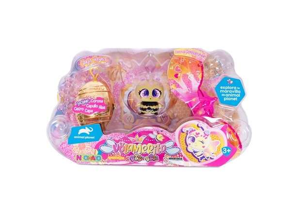 DISTROLLER – Volamerito Distroller Abeja Reina Dorado Bzz Bzz Reynis 15 cm Edición Limitada - Imagen 2