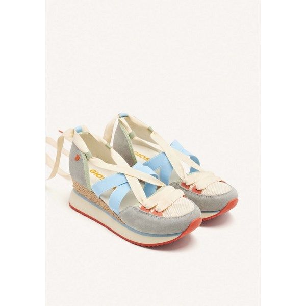 Zapatillas abiertas GIOSEPPO en piel de cuña rafia Hinesburg