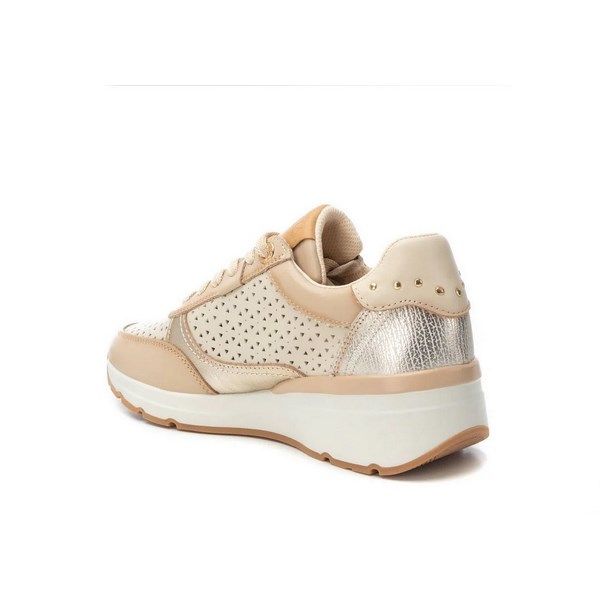 Zapatillas de mujer en piel CARMELA beige 16228101 - Imagen 4