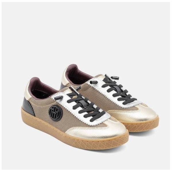 Zapatillas deportivas The Happy Monk Paris 002 piel platino - Imagen 2