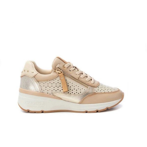 Zapatillas de mujer en piel CARMELA beige 16228101 - Imagen 5