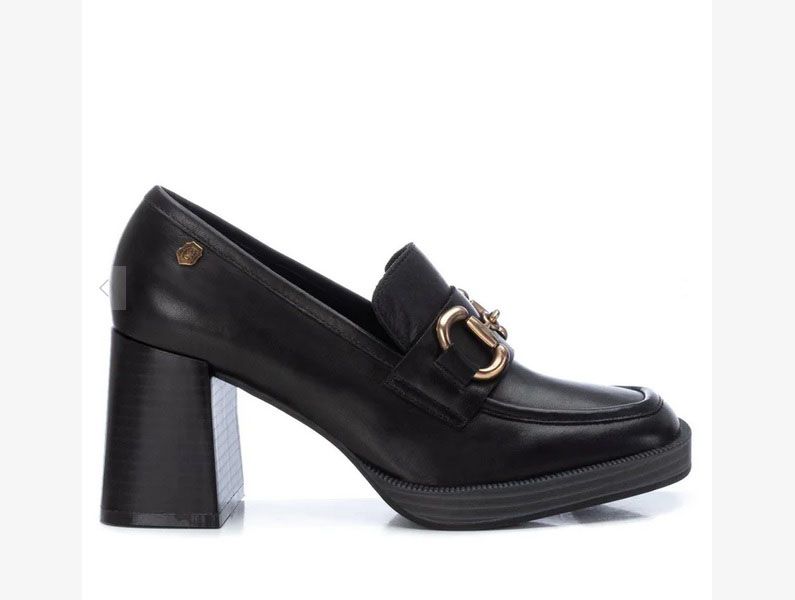 Zapatos de mujer CARMELA de tacón ancho negro - Imagen 4
