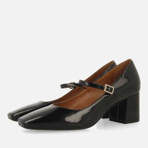 Zapatos GIOSEPPO MARY-JANE de tacón charol WINDHAM negro