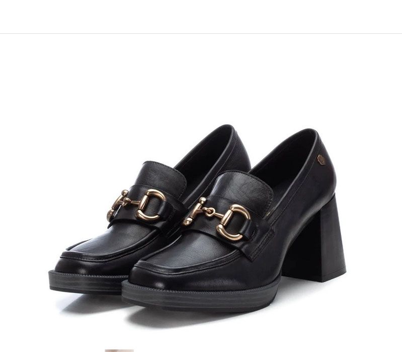 Zapatos de mujer CARMELA de tacón ancho negro