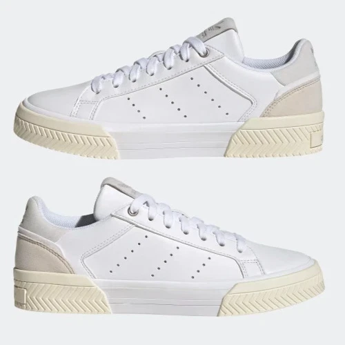 ADIDAS – Zapatillas Adidas Court Tourino W mujer beige GZ0829 talla 38 2/3 EU zapatillas casual - Imagen 3