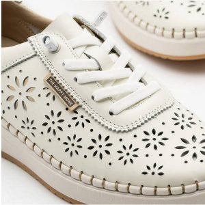 Sneakers piel mujer The Happy Monk – Alcala 002 blanco