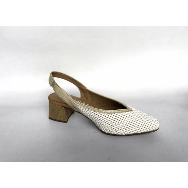 Zapatos de tacón tipo salón destalonados D’Chicas trenzado skin - Imagen 5