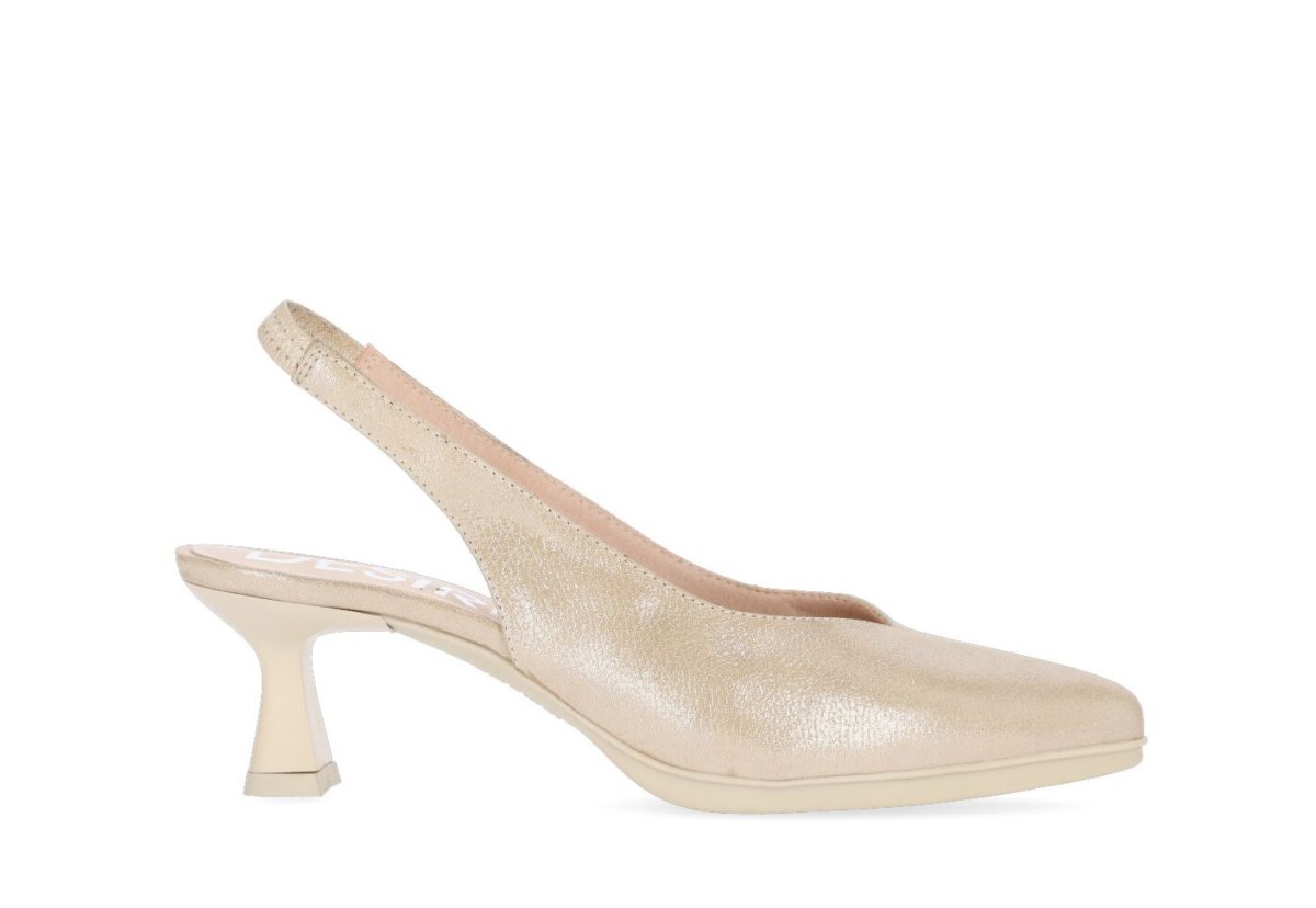 Zapatos de salón destalonado Desireé Shoes Maia1 color champán - Imagen 4