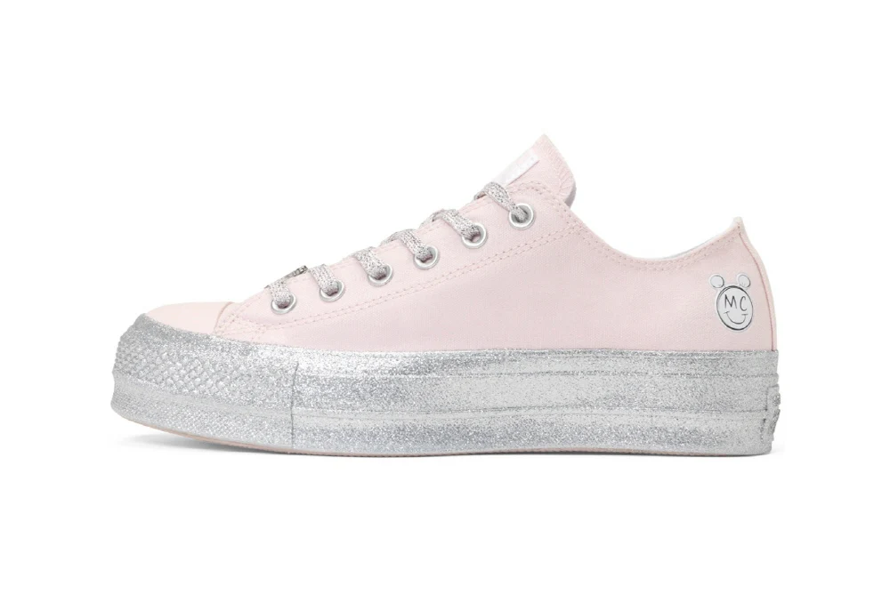 CONVERSE – Zapatillas Converse Chuck Taylor Lift Low Miley Cyrus Rosa Plataforma - Imagen 6