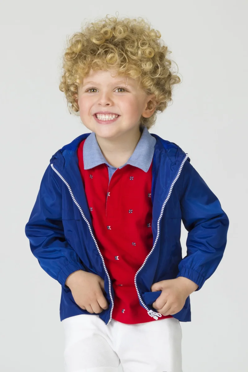 Parka de bebé azul marino | Con capucha - Imagen 4