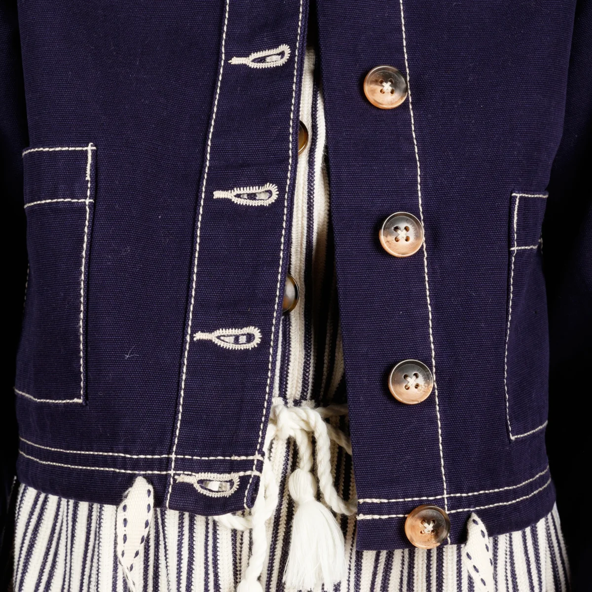 Chaqueta niña marino botones - Imagen 5