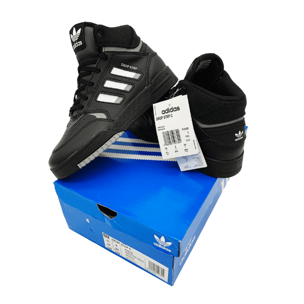 ADIDAS – Botas Deportivas Niños Drop Step C FV3120 – Niño Niña Negras Retro Tallas 29, 34 y 35 – Últimas Rebajadas - Imagen 9