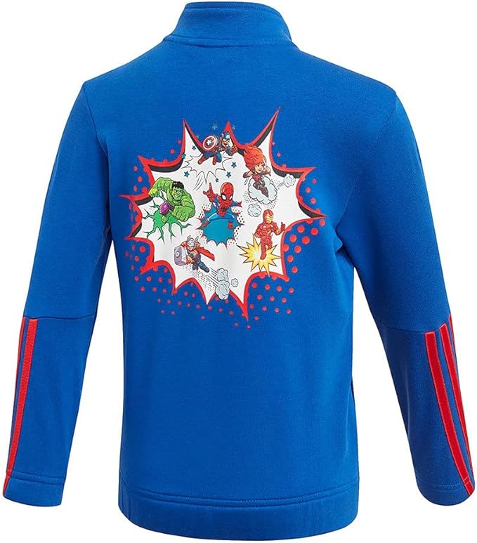 ADIDAS – Sudadera Adidas Marvel Spiderman Niño 2-3 Años Azul con Cremallera - Imagen 3