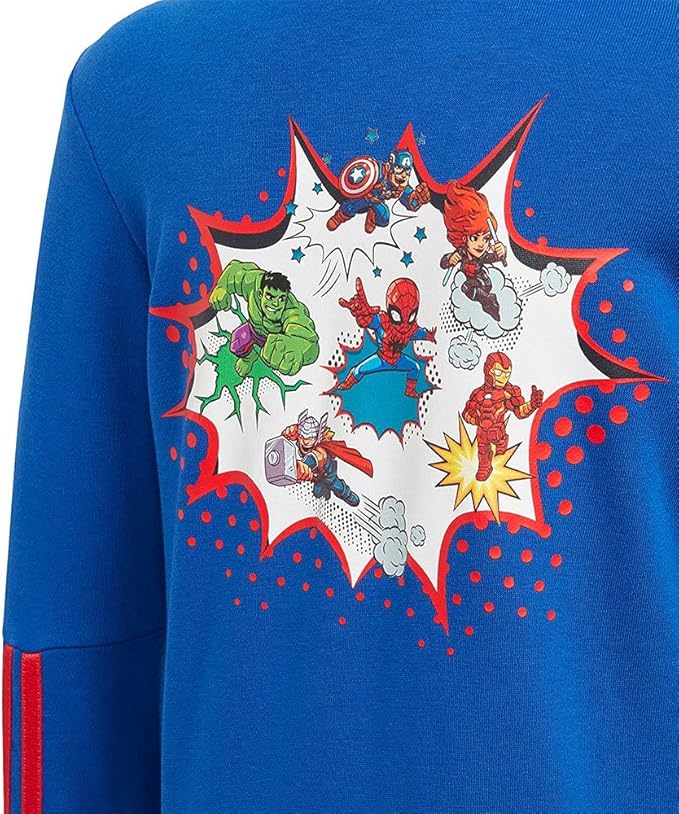 ADIDAS – Sudadera Adidas Marvel Spiderman Niño 2-3 Años Azul con Cremallera - Imagen 4