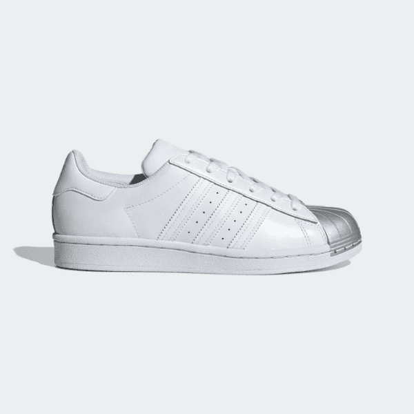 ADIDAS – Zapatillas adidas Superstar Mujer Niña Talla 36 2/3 Blancas Punta Plateada FX4747 - Imagen 2