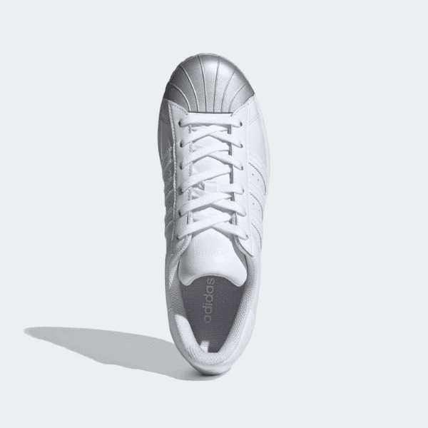 ADIDAS – Zapatillas adidas Superstar Mujer Niña Talla 36 2/3 Blancas Punta Plateada FX4747 - Imagen 5