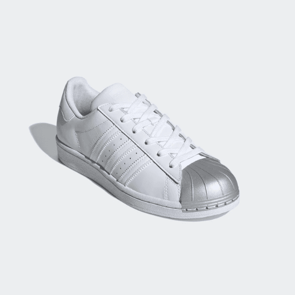 ADIDAS – Zapatillas adidas Superstar Mujer Niña Talla 36 2/3 Blancas Punta Plateada FX4747 - Imagen 9