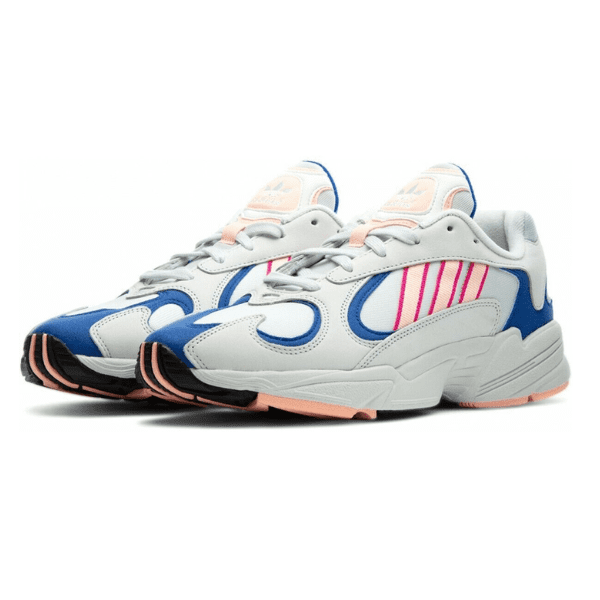 ADIDAS – Zapatillas Hombre Originals Yung-1 BD7654 41 1/3 Blanco Azul Naranja Zapatillas Retro 90s - Imagen 7