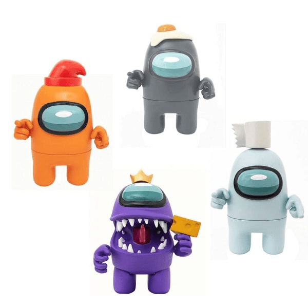 BIZAK – Among Us Pack 2 Figuras de Acción Coleccionables 12 cm + 7 Accesorios Sorpresa | Modelos Aleatorios - Imagen 4