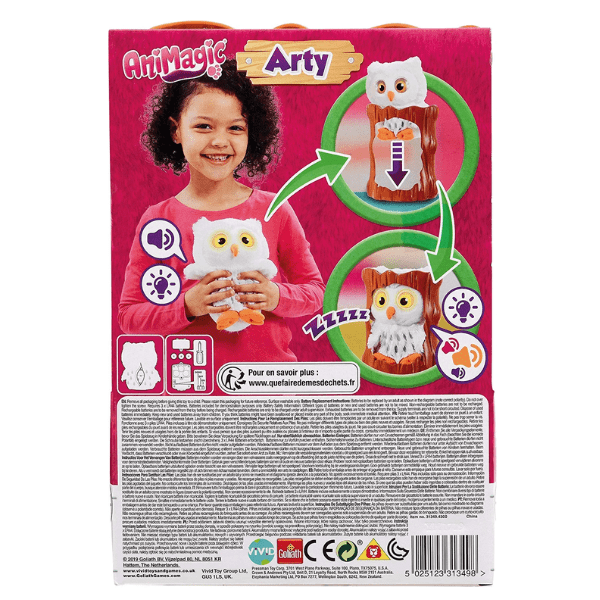 ANIMAGIC – El Búho Mascota Arty Soft Plush - Imagen 5