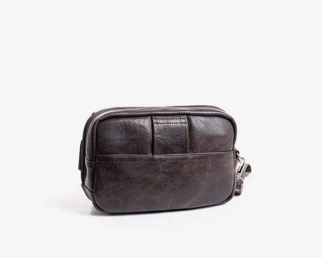 Neceser de mano para hombre MATTIES BAGS nappa color café - Imagen 3