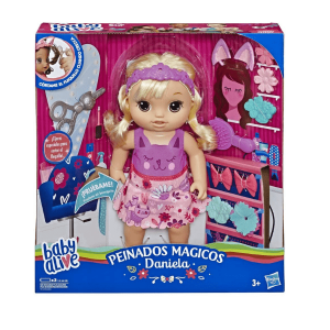 BABY ALIVE – Muñeca Daniela Peinados Mágicos Pelo que Crece E5241SC1