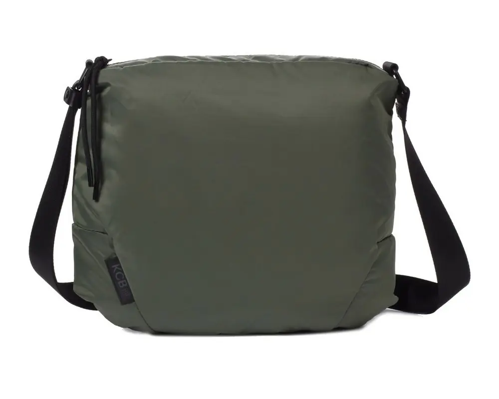 Bolso bandolera KCB · Bandolera grande · Color Negro y Kaki · Coleccion Puffy · VEGAN - Imagen 6