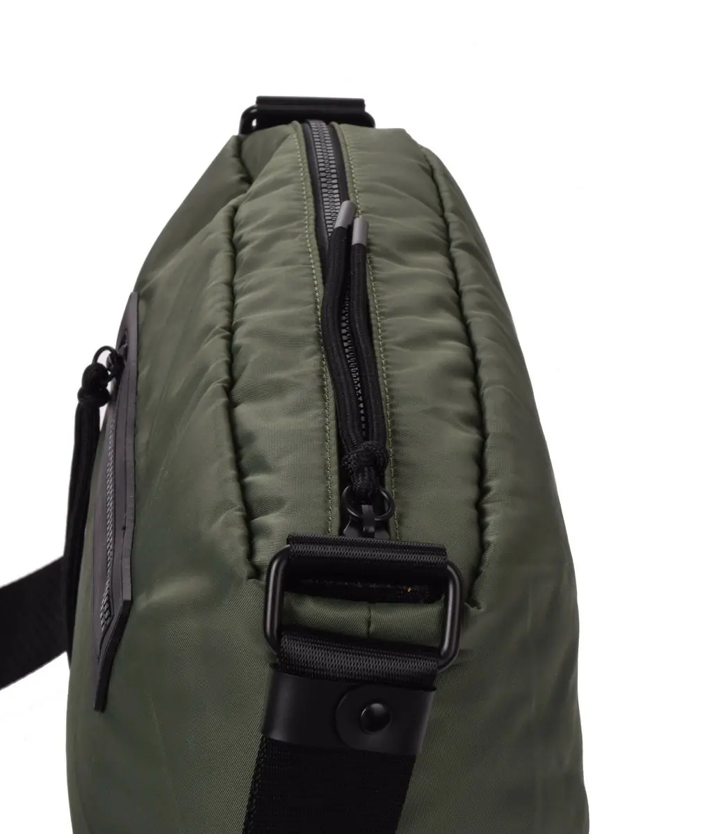 Bolso bandolera KCB · Bandolera grande · Color Negro y Kaki · Coleccion Puffy · VEGAN - Imagen 9