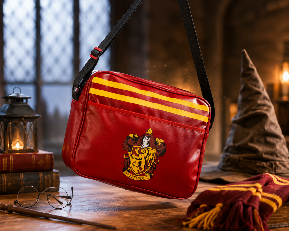WIZARDING WORLD – Mochila Harry Potter Gryffindor Oficial Roja | Bandolera Exclusiva - Imagen 7