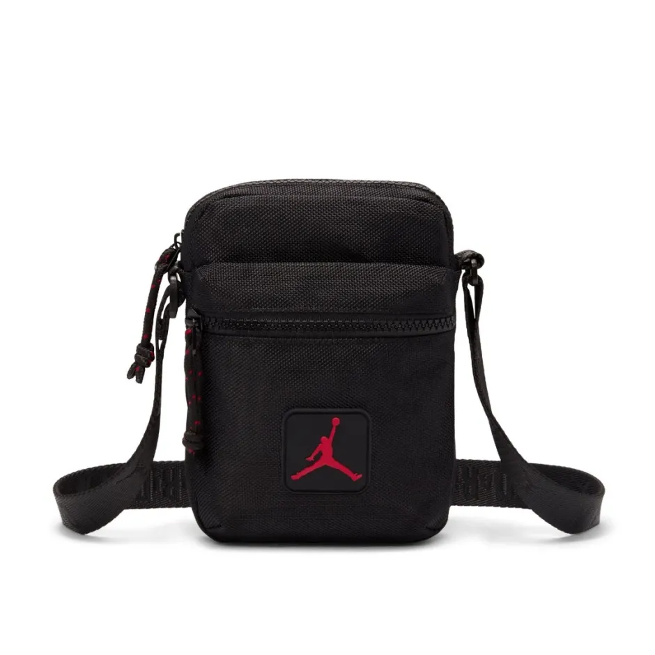 NIKE – Bolso Bandolera Jordan Rise Festival 1L Negro Unisex MA0892-023 - Imagen 6