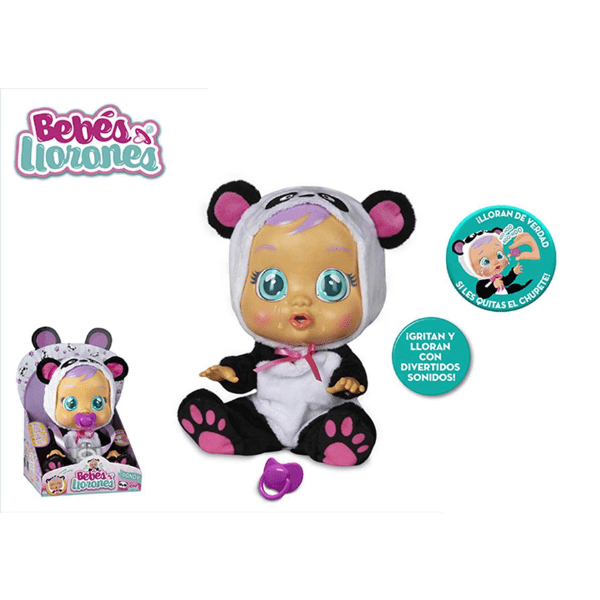 BEBÉS LLORONES – Bebé Pandy Muñeco Interactivo que Llora - Imagen 5