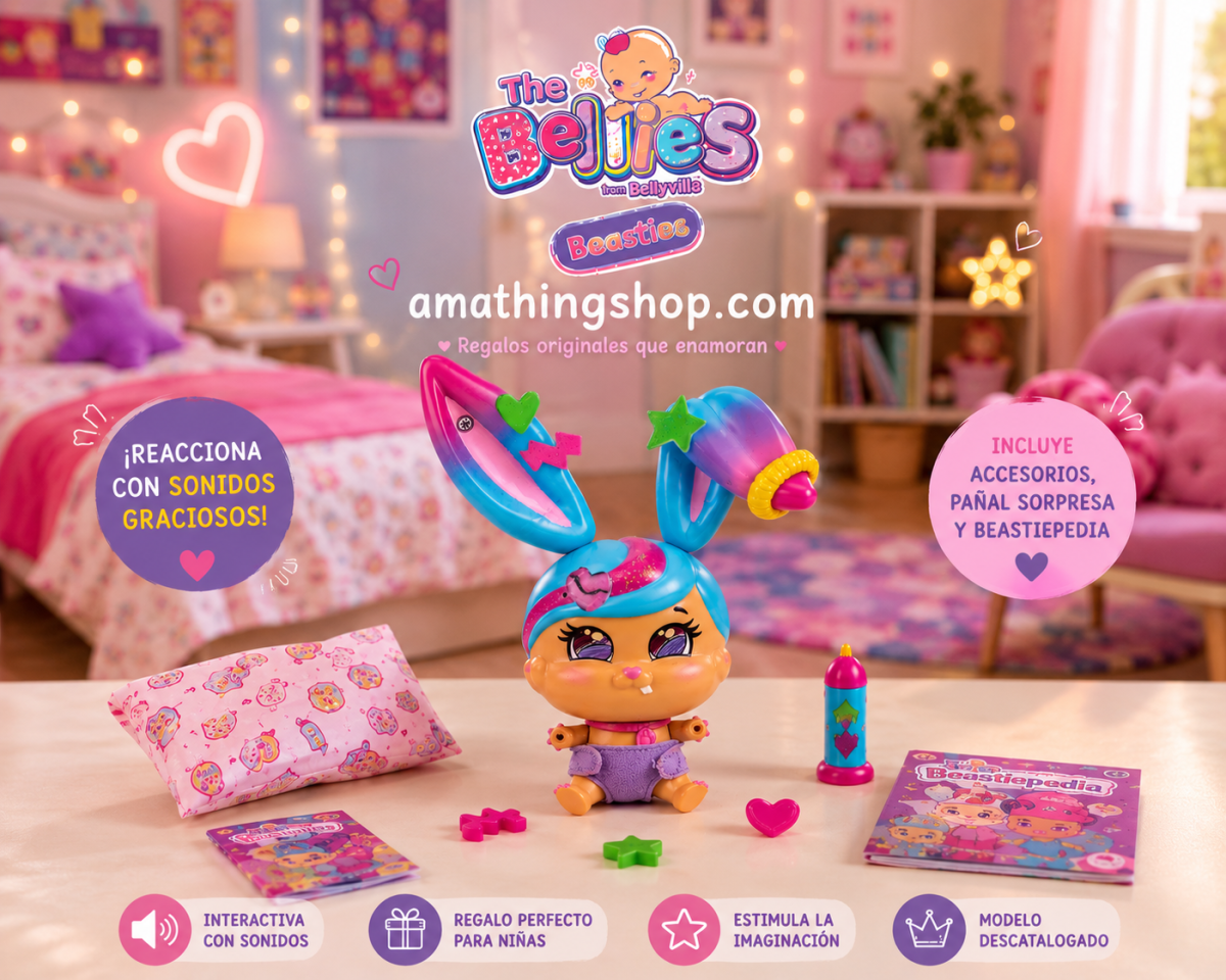 FAMOSA – The Bellies Beasties Trixie – Muñeca Interactiva Famosa con Sonidos - Imagen 6