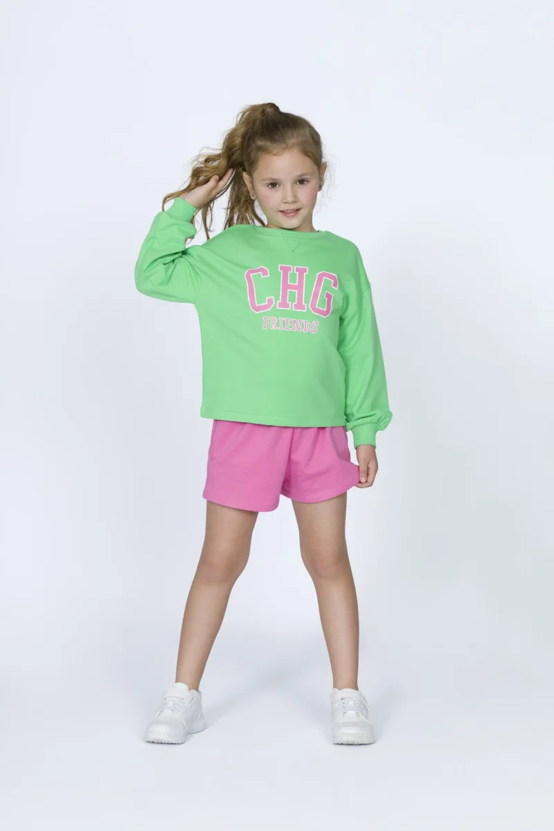 Short niña fucsia con cordón - Imagen 6